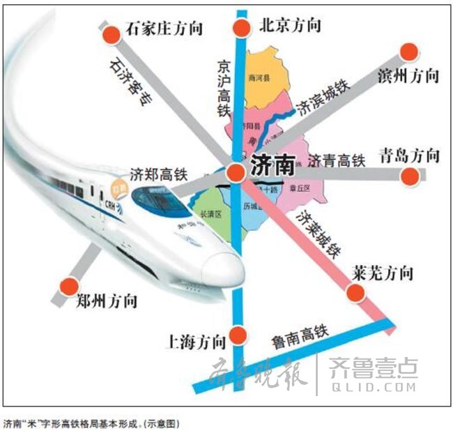 期待！济滨城铁或年内开建，未来济南将实现高铁环城