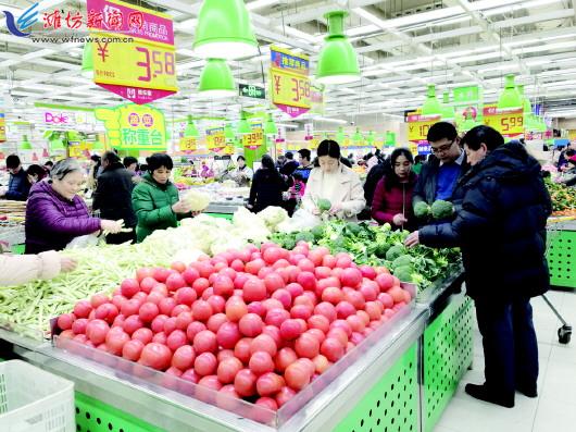 潍坊城区部分蔬菜价格上涨 受天气、运输因素影响