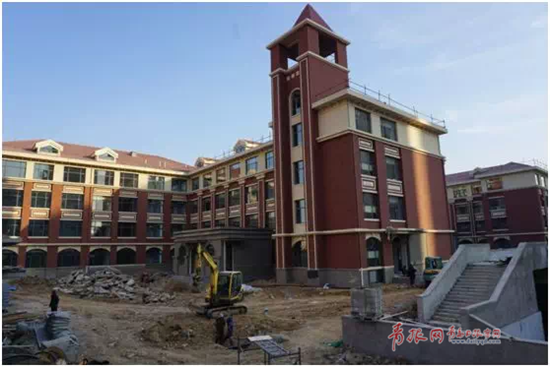 李沧河南庄小学进入室内装修阶段 预计9月投用