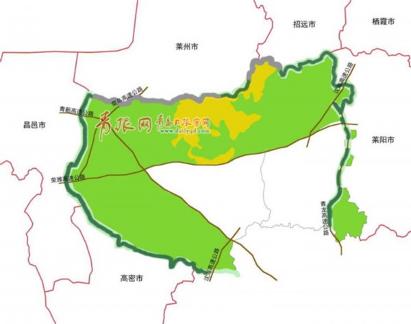 青岛北部将建33.2万公顷“绿色生态屏障”