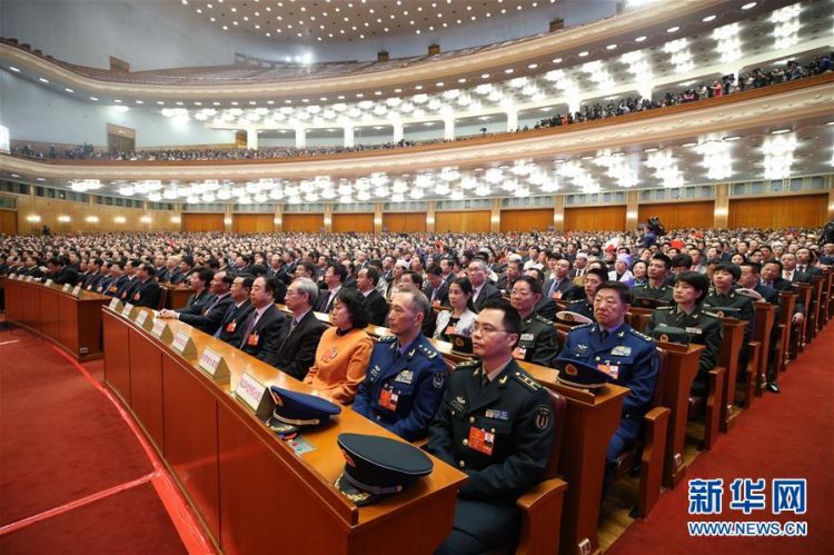 3月19日，十三届全国人大一次会议在北京人民大会堂举行第七次全体会议。新华社记者 姚大伟 摄.jpg