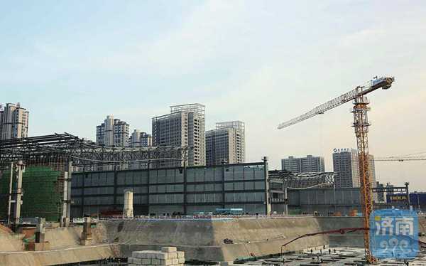 济南西部会展中心5个展馆，计划6月底全部主体封顶