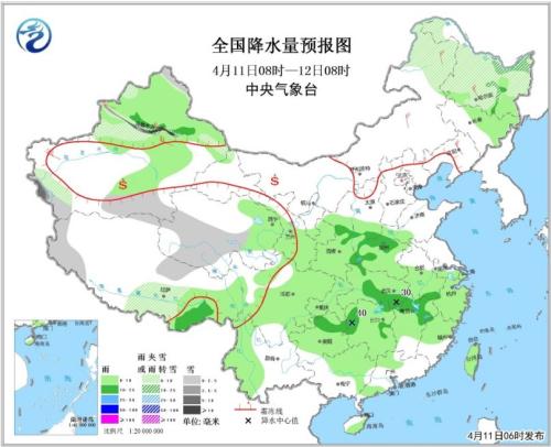 中国大部将有降温降水过程 西北部分地区有沙尘