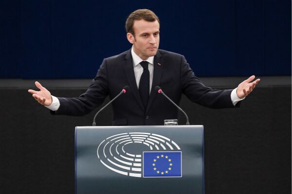 马克龙欧洲议会发表演讲 呼吁欧洲警惕威权体制