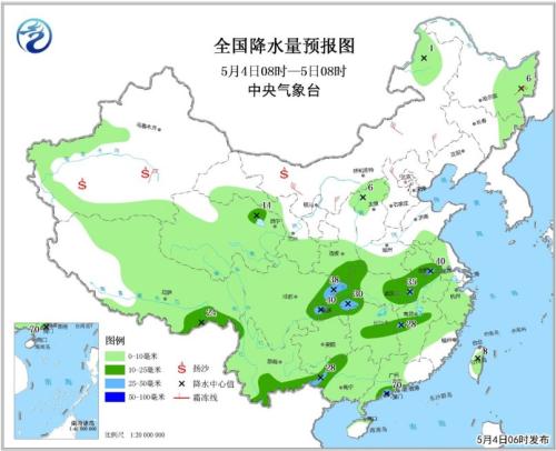 江淮江南等地将有一次强降水过程 部分地区大暴雨