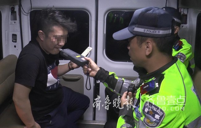 一个晚上，交警在济南天桥区就查了十几个“酒司机”