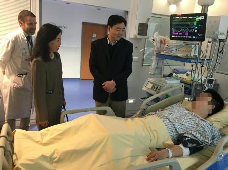巴黎一中国公民遇袭受伤 驻法大使赴医院探望