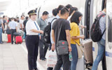 淄博火车站预计发送旅客11万人次