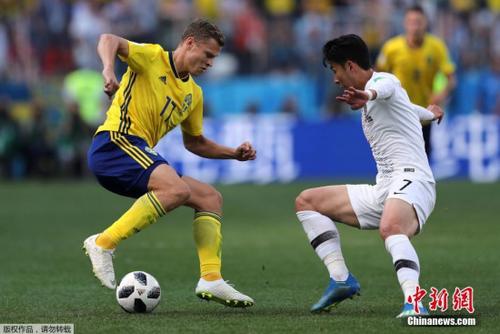 VAR技术再抢镜 世界杯F组瑞典队1-0点杀韩国