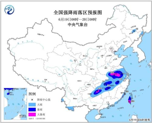 暴雨黄色预警发布 江汉黄淮等地部分地区有大到暴雨