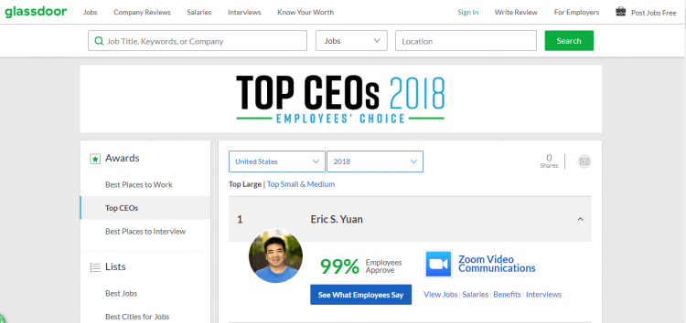 这位华裔老板登顶美网站“最佳人气CEO”榜单！比扎克伯格、库克更受欢迎