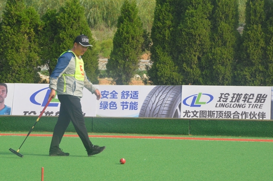 山东省第八届全民健身运动会门球比赛举行