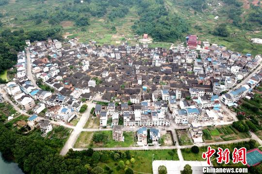 空中鸟瞰中国历史文化名镇——霍童古镇