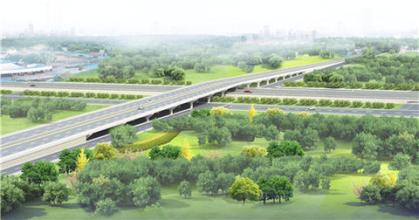 淄博高新区世纪路跨线桥月底具备通车条件 正在施工注意绕行