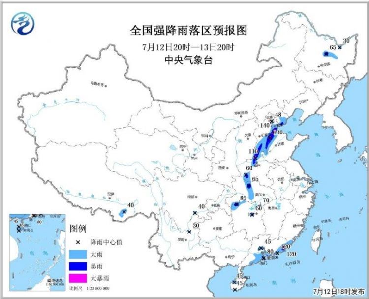 华北东北等地有较强降雨 “玛莉亚”残余环流影响湘鄂