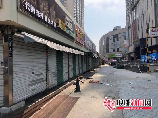 临沂人民广场北尚品街拆除 银雀山街道拆违3万余平