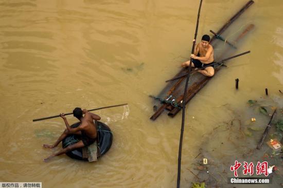 缅甸连日暴雨多地受灾 近5万人在洪灾中流离失所