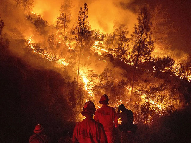 美国加州17场山火肆虐 过火面积创纪录