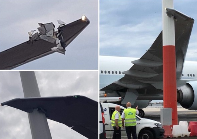 港媒：国泰航空一客机罗马机场机翼撞杆 航班取消