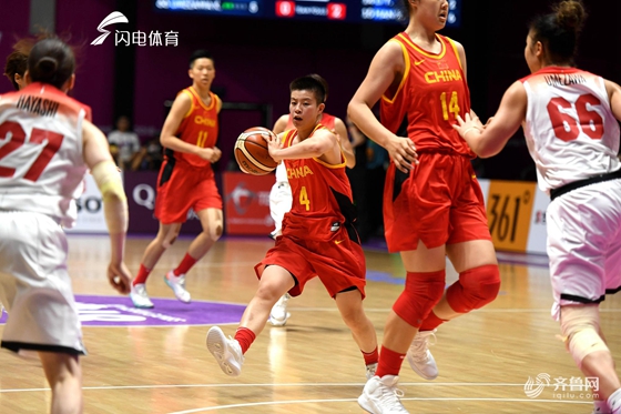 亚运会中国女篮32分大胜 终结对日本6连败