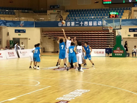 山东省运会篮球赛开打 揭幕战潍坊大胜