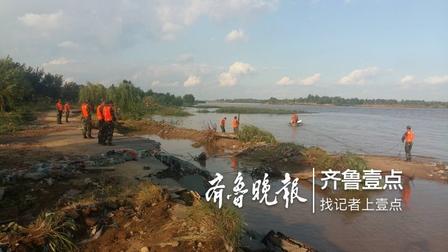 寿光境内弥河水位暴涨，两辅警救人途中不幸落水失踪