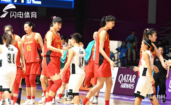 亚运会-女篮92分狂胜中国香港全胜晋级八强 韩旭26分