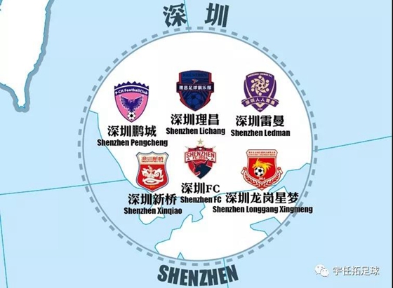 中国足球四级联赛排名出炉