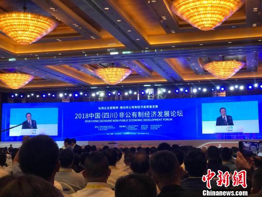 2018中国(四川)非公有制经济发展论坛开幕 签约项目投资额超1035亿元