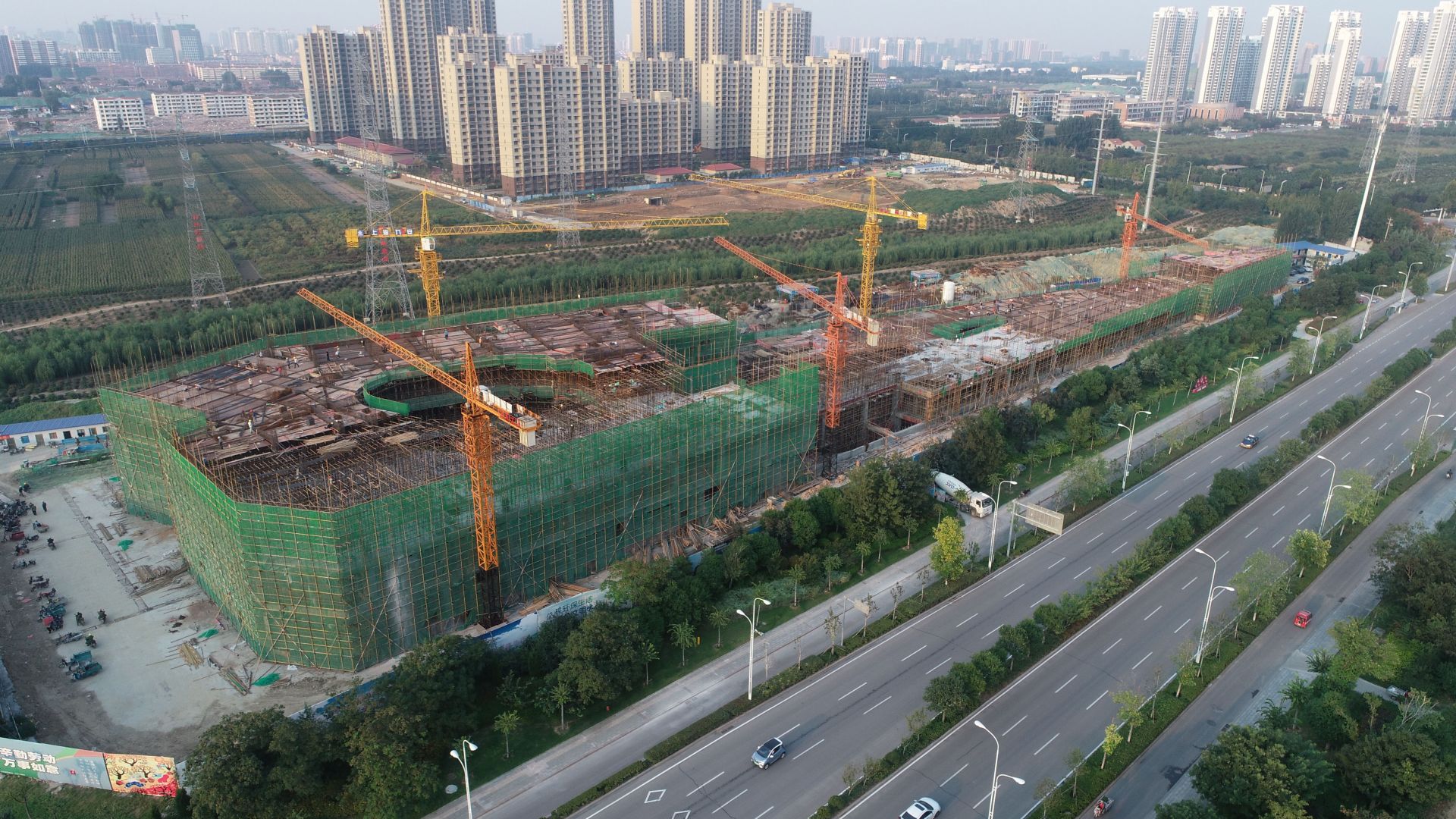 太白湖新区京杭农贸市场主体工程将于年底前完工