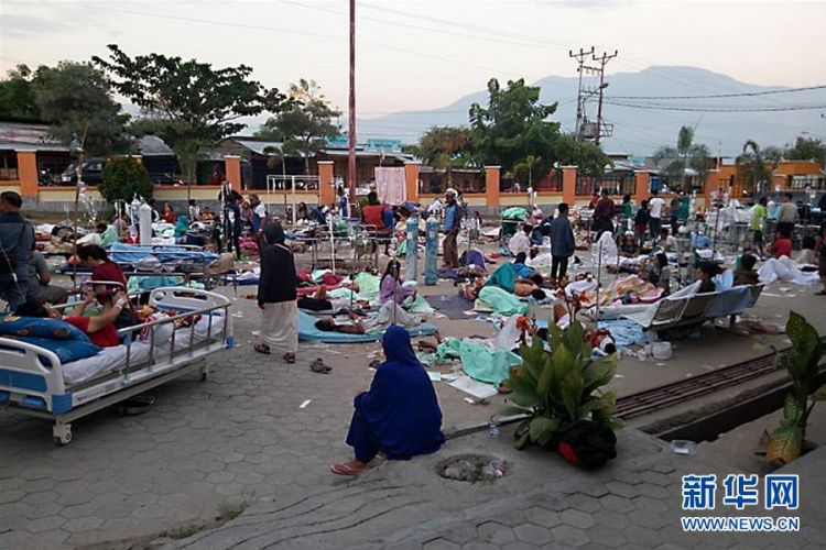 印尼中苏拉威西省强震及海啸死亡人数升至３８４人