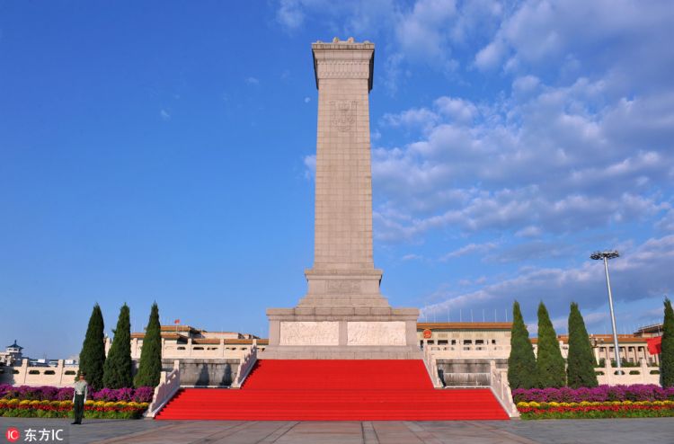 烈士纪念日在即天安门广场准备工作就绪 将举行向人民英雄敬献花篮仪式