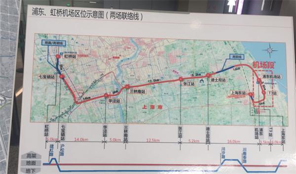上海两机场连接线2020年开通，浦东到虹桥单程仅45分钟
