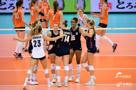 卫冕冠军出局！美国2-3负荷兰 中国女排提前进4强