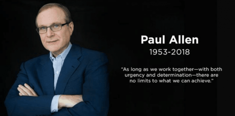 比尔·盖茨的前合伙人保罗·艾伦患癌去世 享年65岁