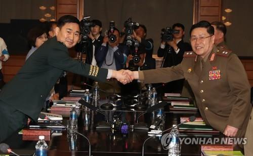韩朝将举行将军级军事会谈 双方代表团各由5人组成