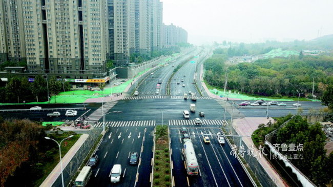 济南凤岐路变双向八车道正式通车，预留七处BRT站台