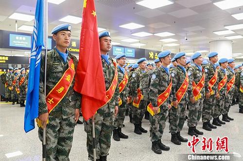 中国第五批赴南苏丹(朱巴)维和步兵营首批180名官兵出征