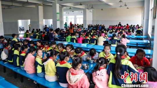 广西柳州免费午餐惠及近千所学校 每分钱都吃到孩子嘴里