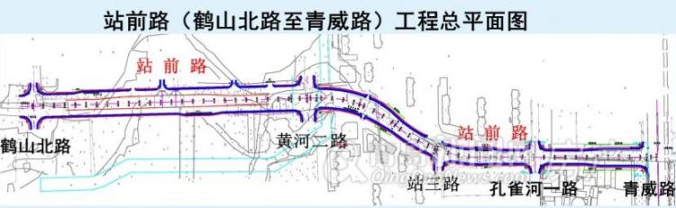 新规划:青荣城际铁路即墨站前路(鹤山北路至青威路)