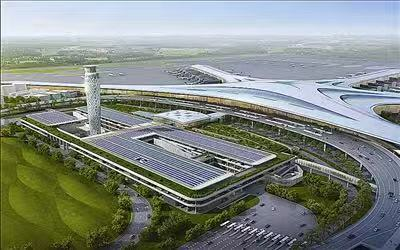 胶东机场空管塔台主体结构封顶 设计美轮美奂(图)