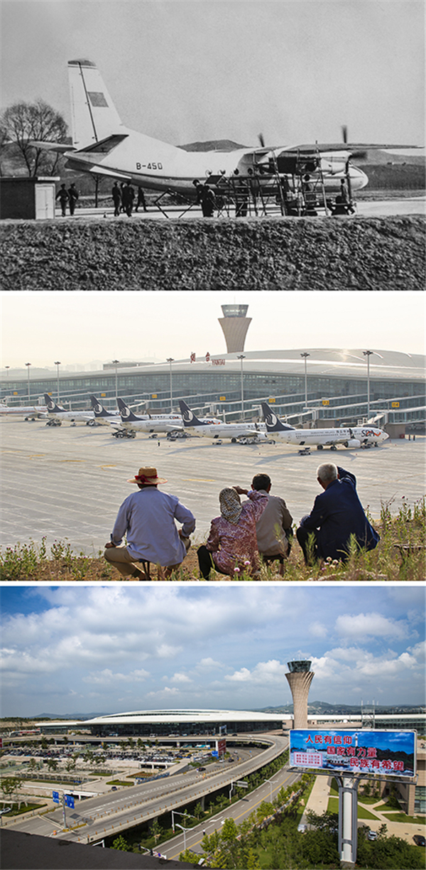 《烟台机场腾飞记》1984年 8月，中国民用航空烟台站成立。1997年1月20日，烟台机场被国务院批准为国家一类航空口岸。2015年5月28日，烟台蓬莱国际机场启用。截止2018年12月10日，烟台蓬莱国际机场旅客吞吐量突破800万人次。（程少纯、唐克、穆永安） 