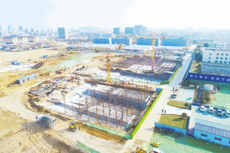 东港区西水厂项目正在建设