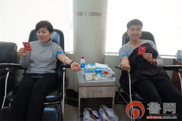 枣庄爱心企业组织员工迎新年献热血