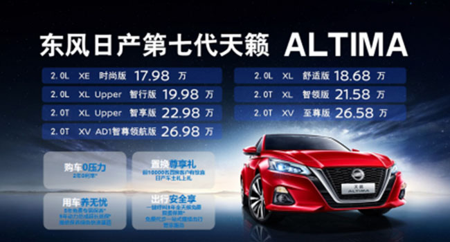 东风日产第七代天籁ALTIMA泉城济南智耀上市
