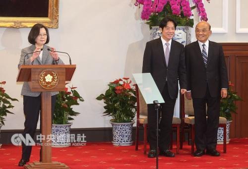 台湾行政机构新团队名单公布 多数负责人留任