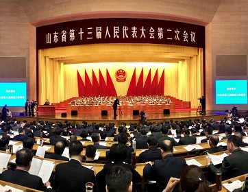 【高清组图】山东省十三届人大二次会议在济南开幕
