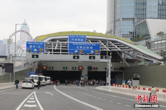 香港中环湾仔绕道将全面通车：便利驾驶者 改善交通