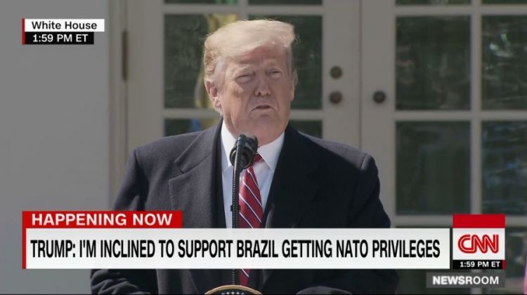 特朗普：巴西或许可以加入北约，我们很认真的