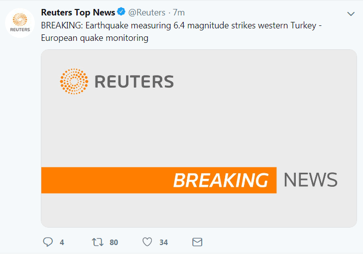 快讯！土耳其西部发生6.4级地震